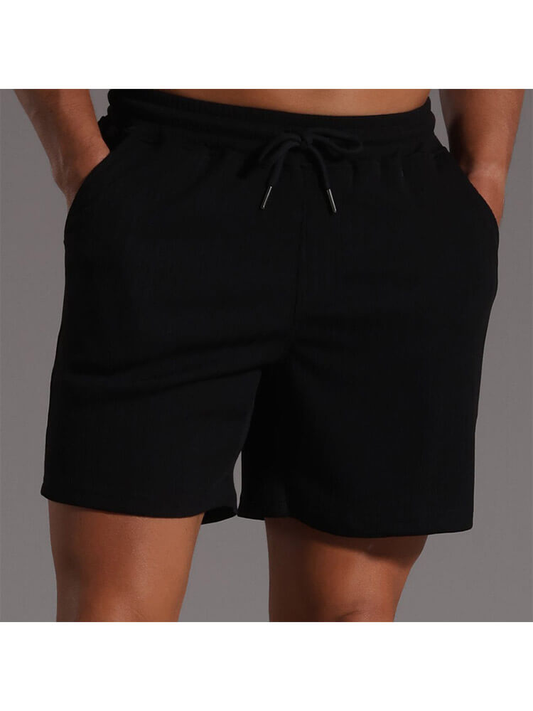 Men's Loose Fitness Quick-Dry Vertical Striped Shorts