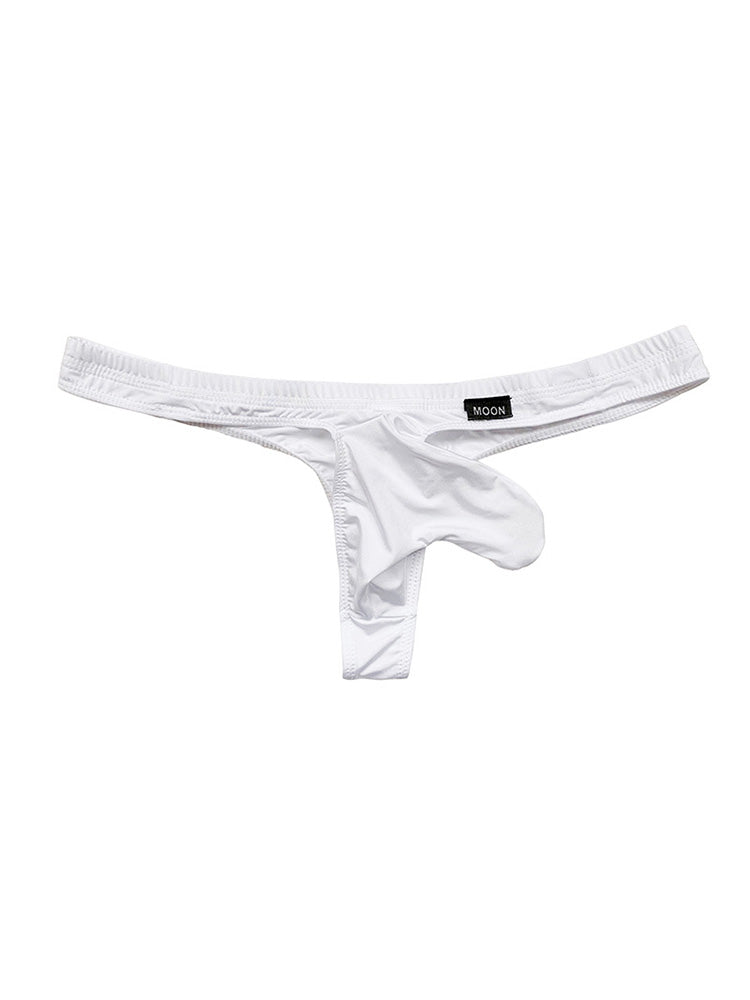 Men's Slender Thin Smooth Ice Silk Thong 