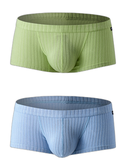 Men's Threaded Fabric U-Raised Low Rise Trunks