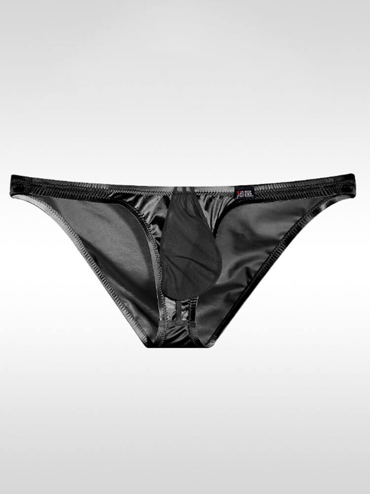 Men's Ultra-Thin Ice Silk Color-Blocked Briefs