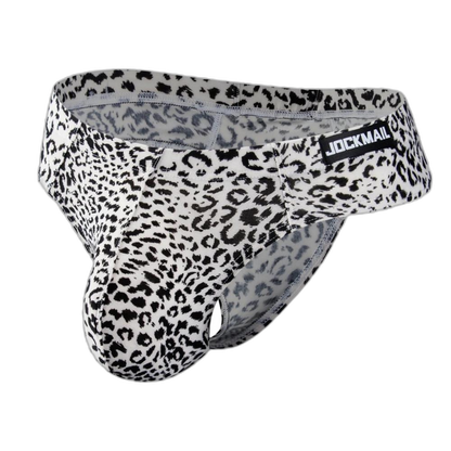 Jockmail Leopard Sizzle Thong