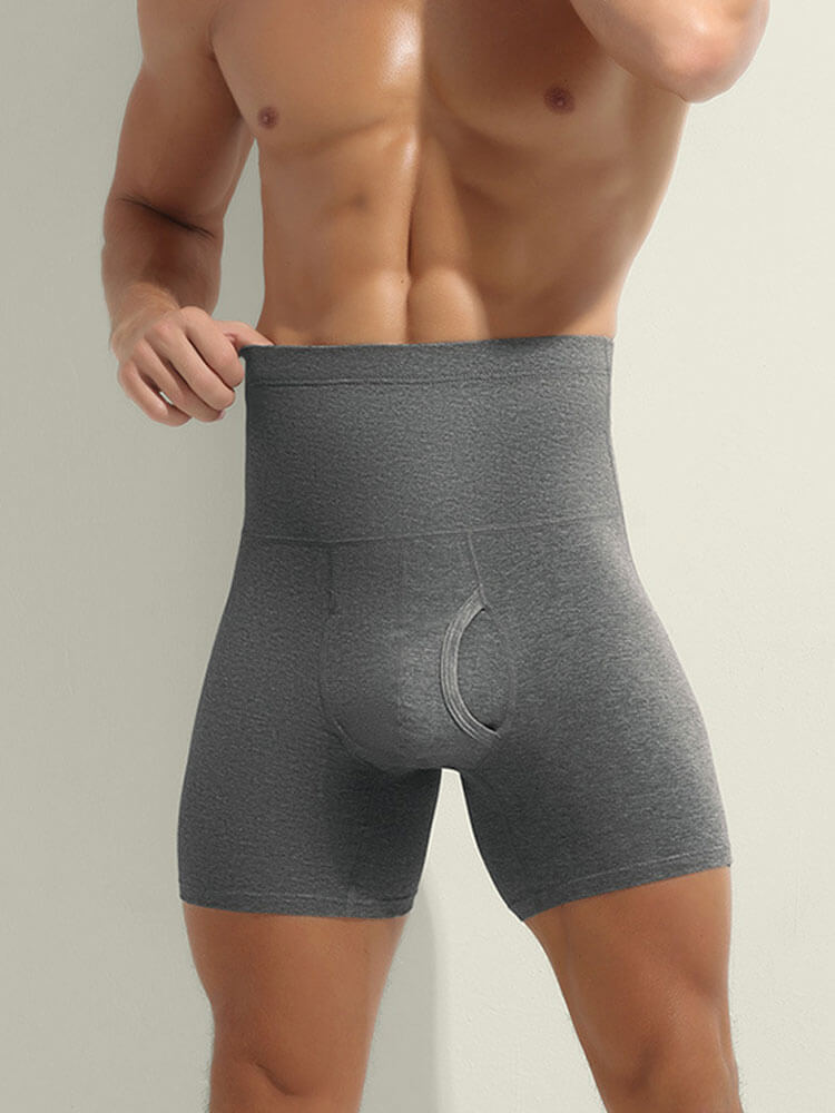 Men's High-Waisted Tummy-Control Boxer Briefs
