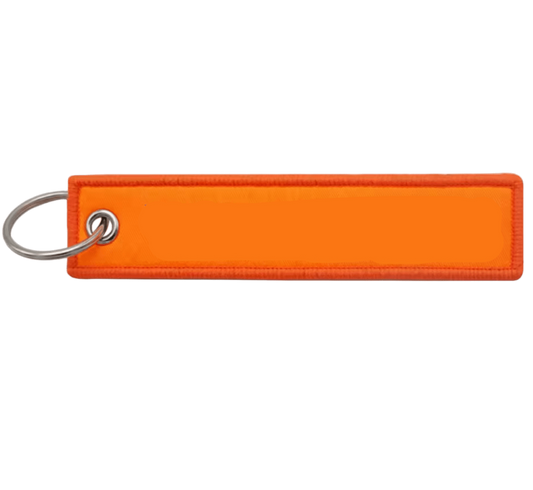 Custom Keyring Tag 13cmx2.8cm Orange