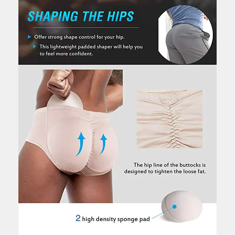 Men’s Sexy Butt Lifting Padded Briefs Shapewear