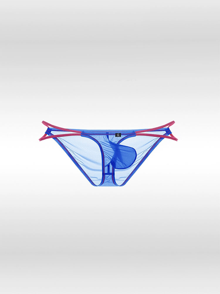 Men's Ultra-Thin See-Through Thin Belt Briefs