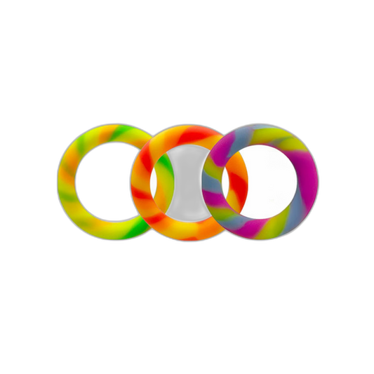 ruff GEAR Limited Edition Silicone Candy 3 Pack Cock Ring Set