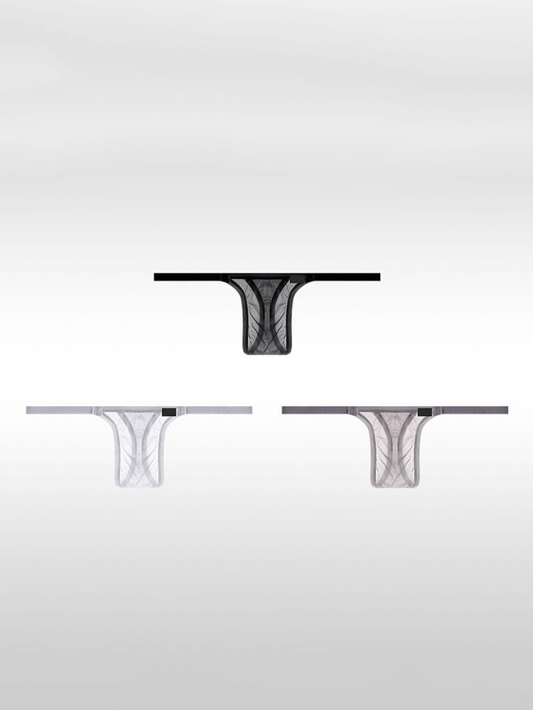 Men's Low-Rise Ultra-Thin Sheer Thong
