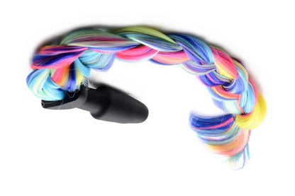 Rainbow Pony Tail Anal Plug