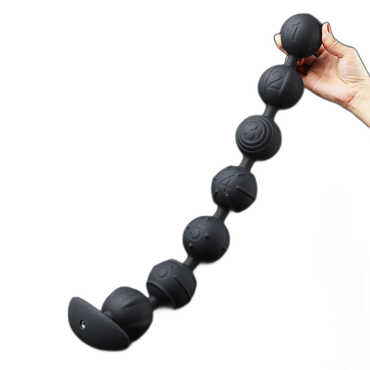 Gem - Graduated Scale Design Anal Beads - 7 Balls
