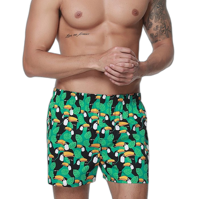 100% Cotton Men's Loungewear Loose Shorts