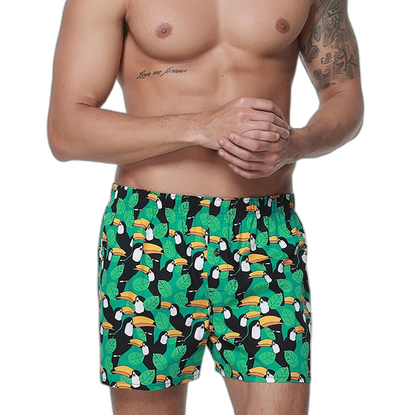 100% Cotton Men's Loungewear Loose Shorts