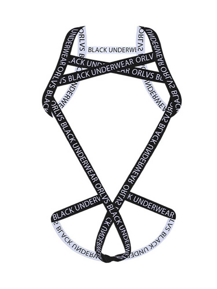 Men's Sexy One-Piece Double-Thong Bondage Strap