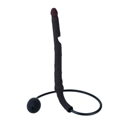 Wowza - Long Inflatable Silicone Butt Plug - Inflatable Anal Dildo
