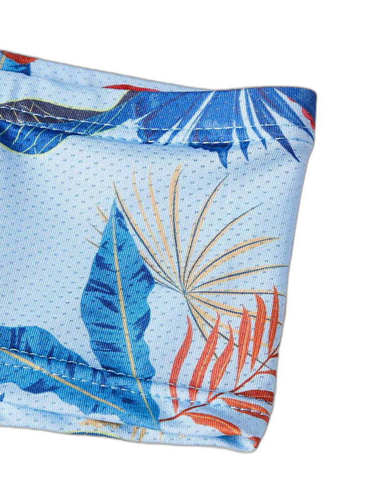 Men's Sexy Botanical Printed Mesh Underwear