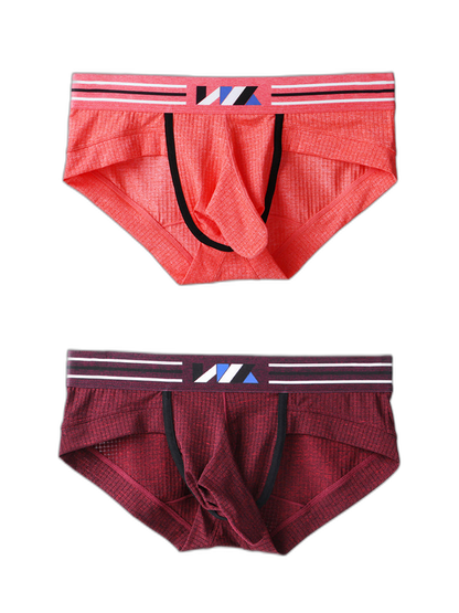 2 Pack Soft Separated Pouch Mens Briefs