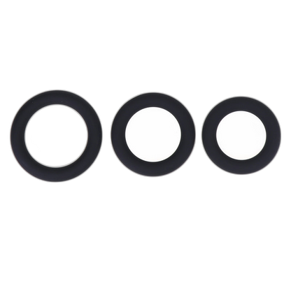ruff GEAR Pure Silicone Stretch Cock Ring Set Blue