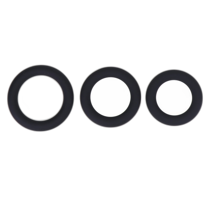 ruff GEAR Pure Silicone Stretch Cock Ring Set Purple