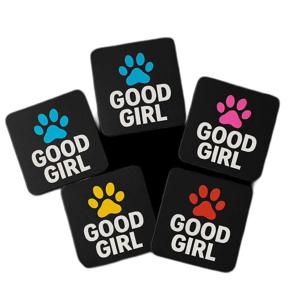 Good Girl Paw Kink Fetish Coasters