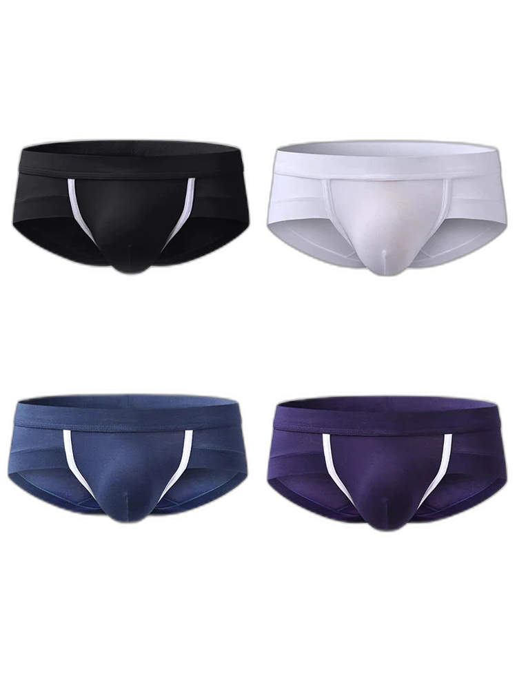 4 Pack Breathable Modal U Convex Pouch Briefs