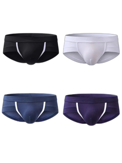 4 Pack Breathable Modal U Convex Pouch Briefs