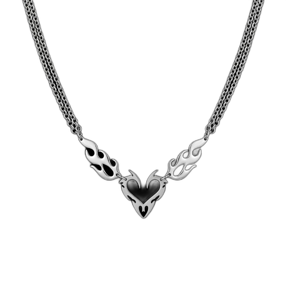 Flame Heart Choker