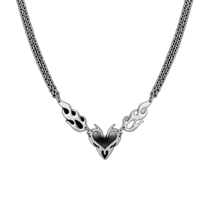 Flame Heart Choker