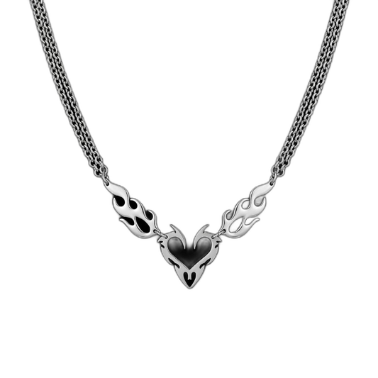 Flame Heart Choker
