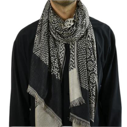 Mosaic Linen Pashmina Scarf