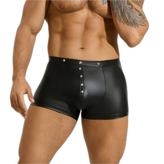 Leather Star Boxer Briefs