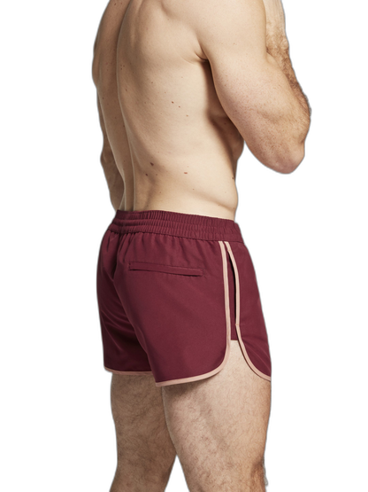 The Cameo Shorts | Burgundy