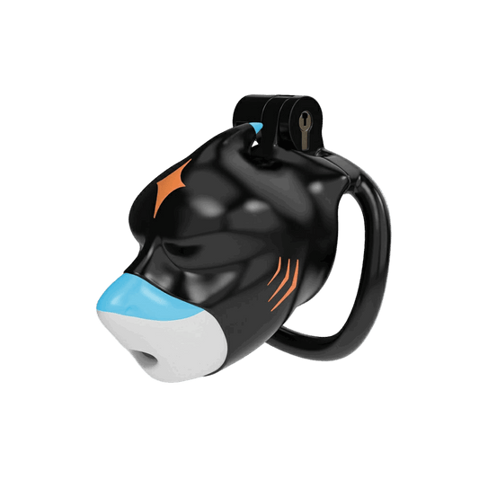 Furrjoi Shark Chastity Cage Orange