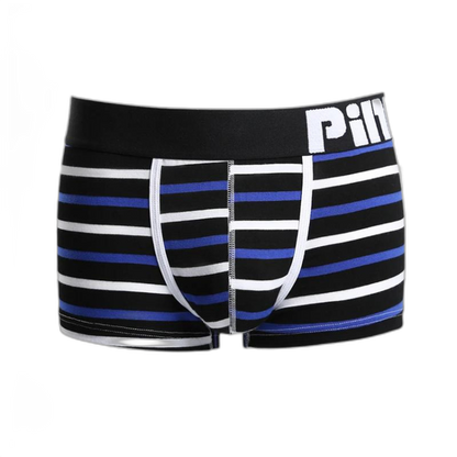 Pink Hero Simple Striped Boxers
