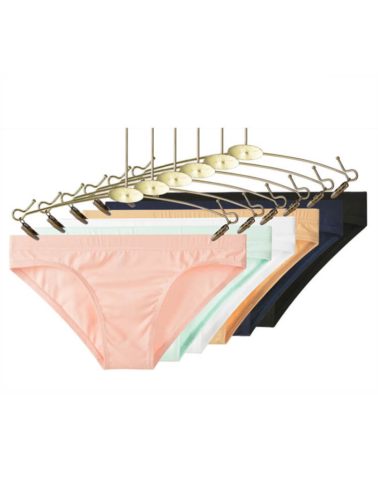 Men's Low-Rise Non-Pouch Tight Solid Color Briefs