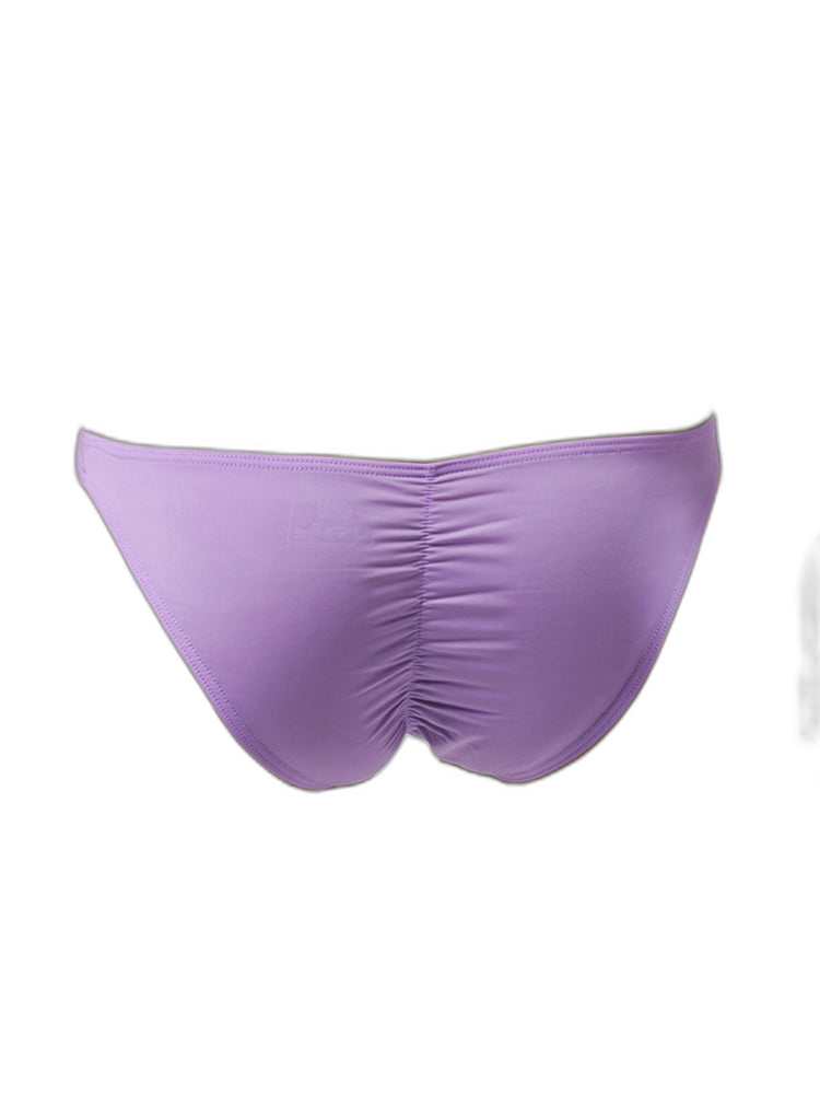 Men's Wrinkled Light Breathable Low Waist Bikini Underwear