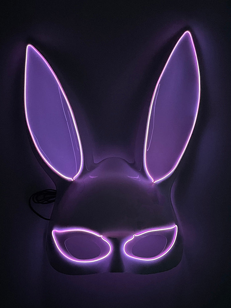 Led Half Face Bunny Mask