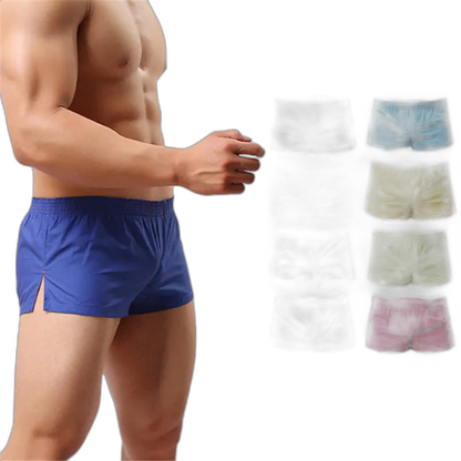 Casual Home Cotton Pouch Breathable Boxer Briefs for Men