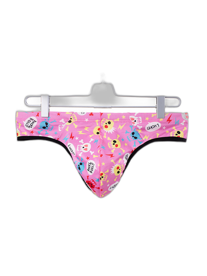 3 Pack Men's Skull Print Thong - Edgy & Sexy