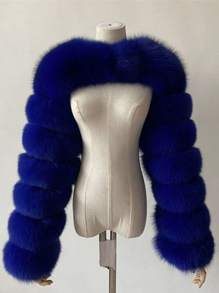 Men's Fashion Sexy Faux Fur Cropped Shawl