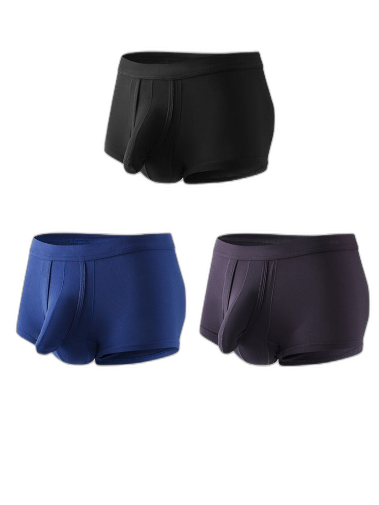 Sexy Separated Ball Pouch Trunks For Men