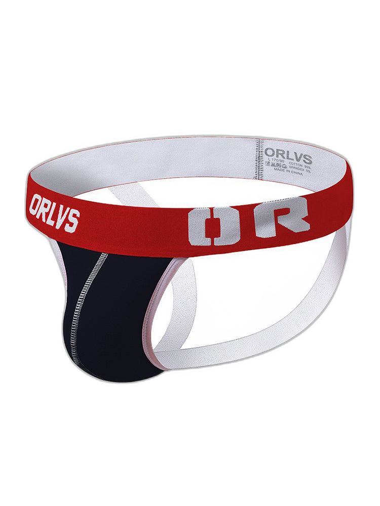 3 Pack Men's U-Pouch Striped Sexy Jockstraps