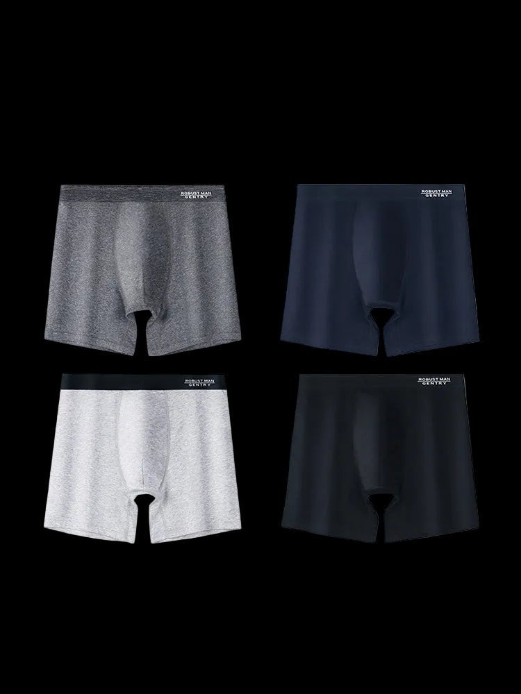 4 Pack Anti - Chafing High Elasticity Sports Boxer Briefs - The Pup Play Hub