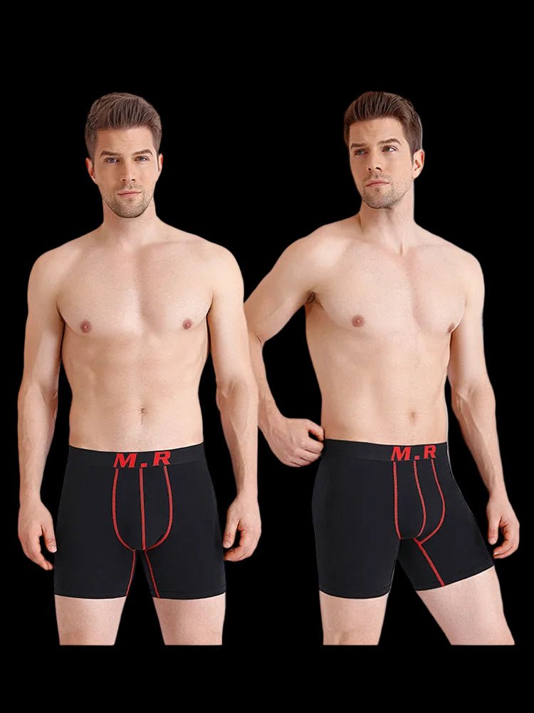4 Pack Anti - Chafing High Elasticity Sports Boxer Briefs - The Pup Play Hub