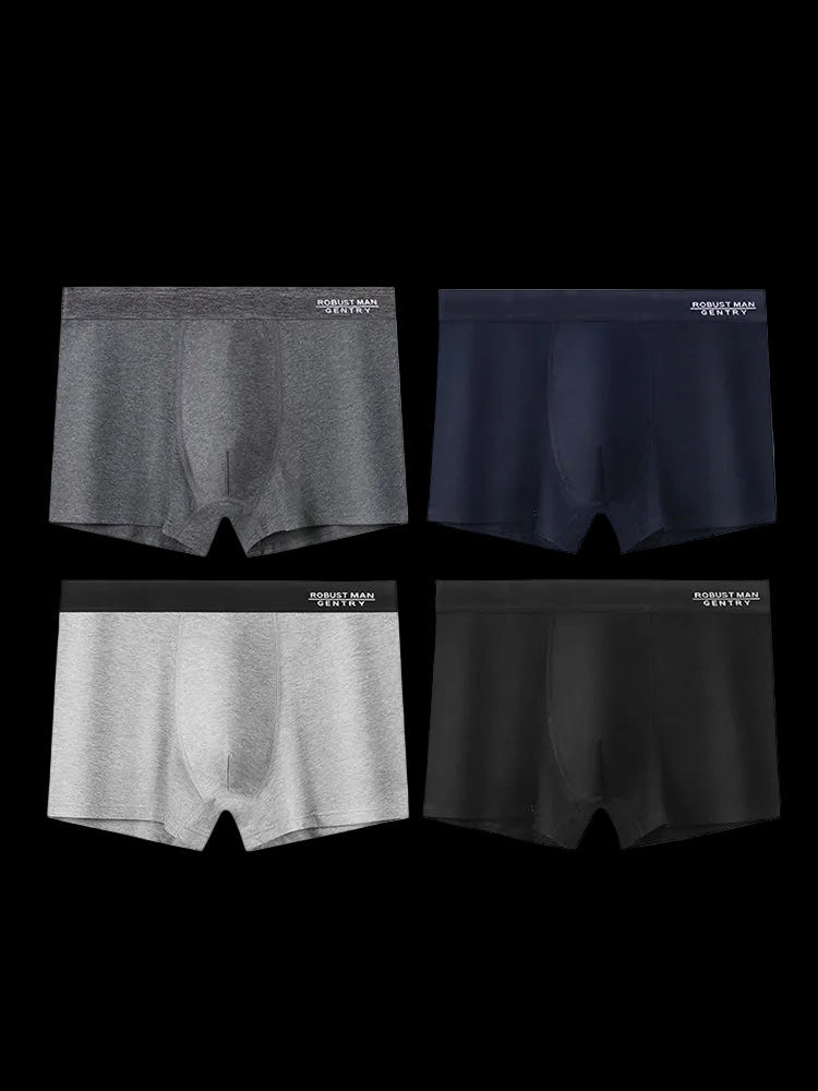4 Pack Anti - Chafing High Elasticity Sports Boxer Briefs - The Pup Play Hub