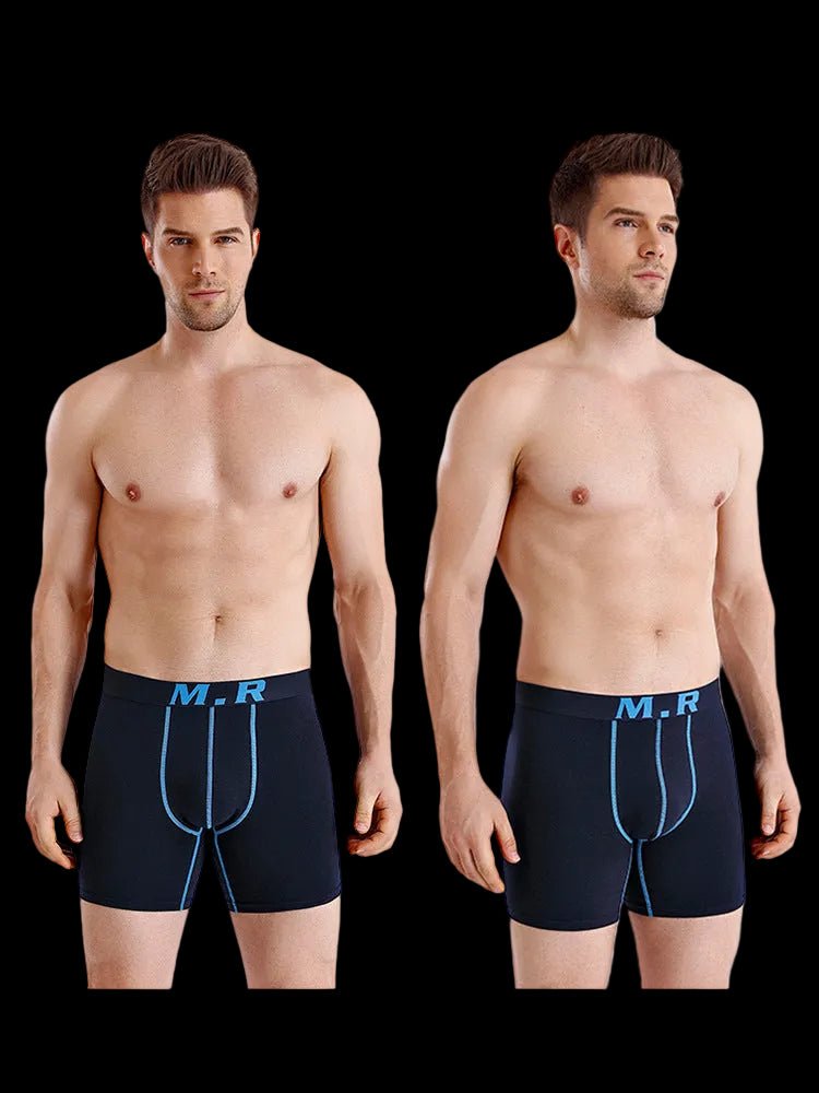 4 Pack Anti - Chafing High Elasticity Sports Boxer Briefs - The Pup Play Hub
