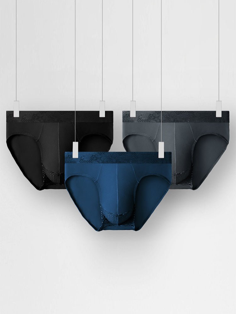 4 Pack Men's Comfortable Thin Pouch Breathable Mesh Briefs - The Pup Play Hub