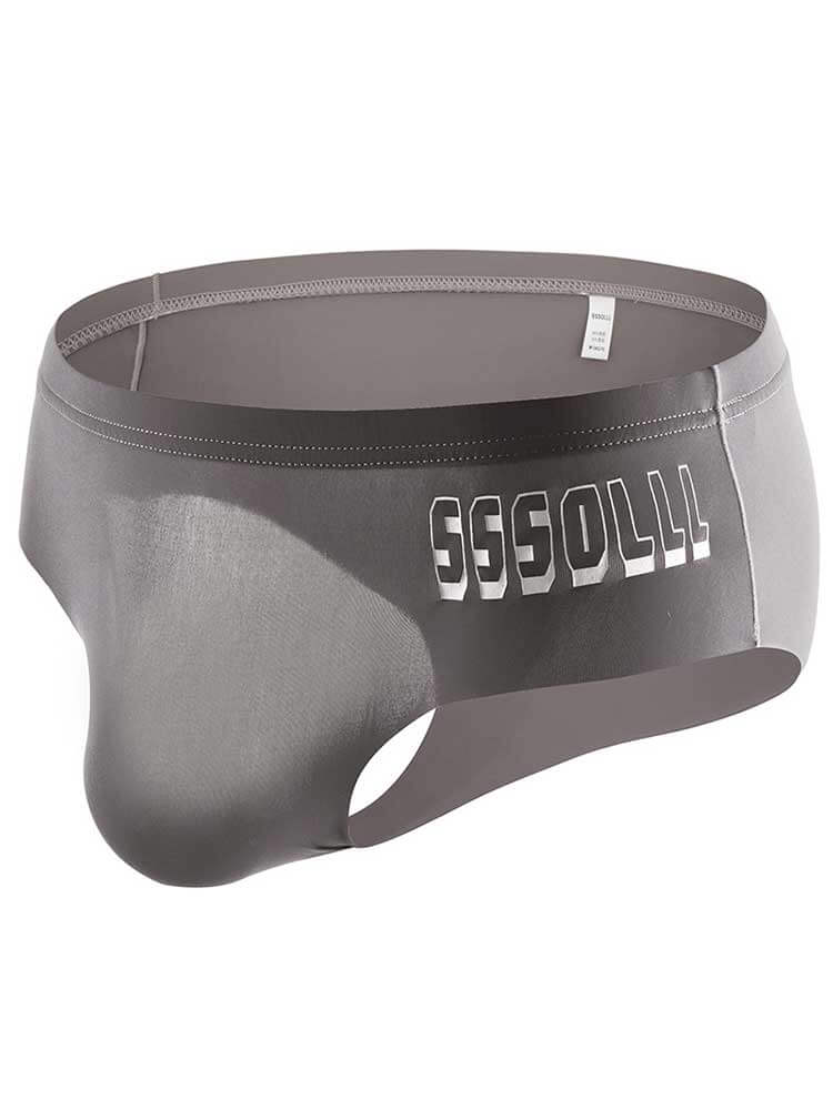 Men's High Seamless Semi-Sheer Low Waist Fit Briefs