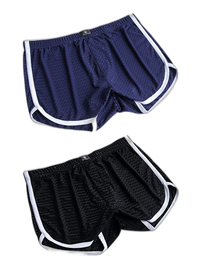 2 Pack Loose Home Underwear Breathable Mesh Shorts