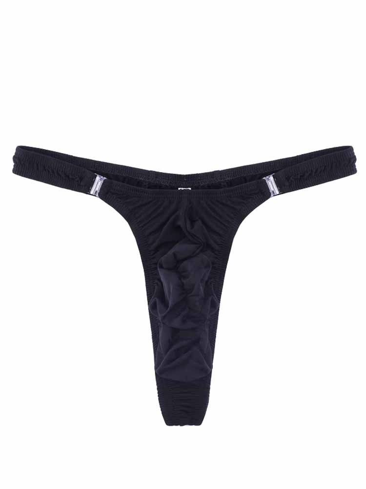 Men's Narrow Side Detachable Button Thong