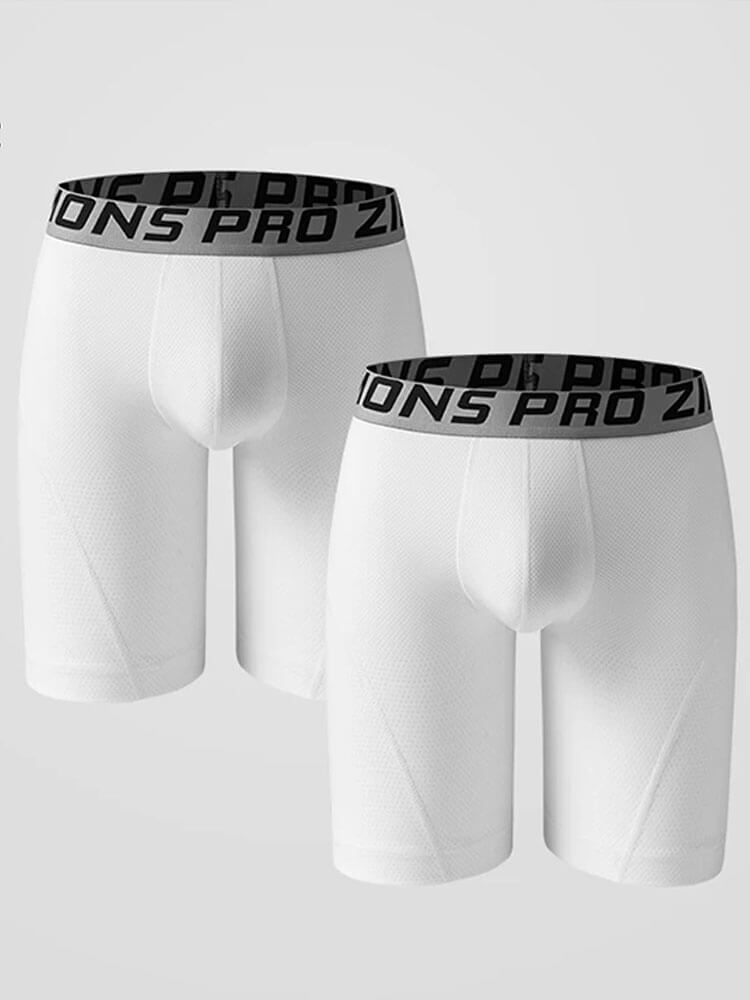 Men's High Elasticity Breathable Long Boxer Briefs