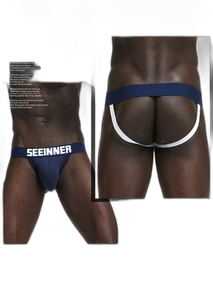 2 Pack Men's Cotton Stretch Jock Strap